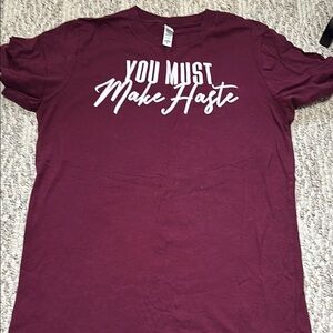 Maroon bridgerton tee